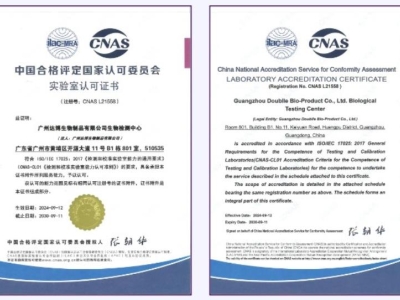 喜報(bào) | 熱烈慶祝達(dá)博生物榮獲國家CNAS實(shí)驗(yàn)室資質(zhì)認(rèn)證！